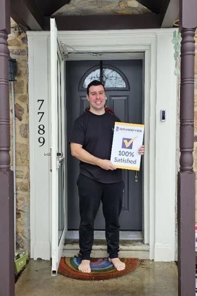 Satisfied Graboyes customer with new install