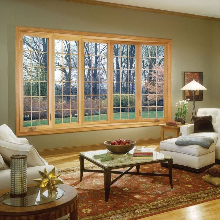 5 Panel Bow Window with Grids