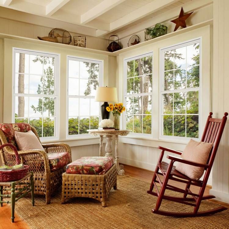 Sitting Room Double Hung Windows