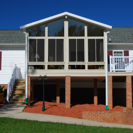 Elevated patio enclosure